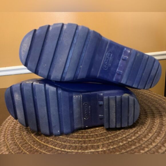 Coach Pearl Rain boots Size 5B Purple - Picture 8 of 9